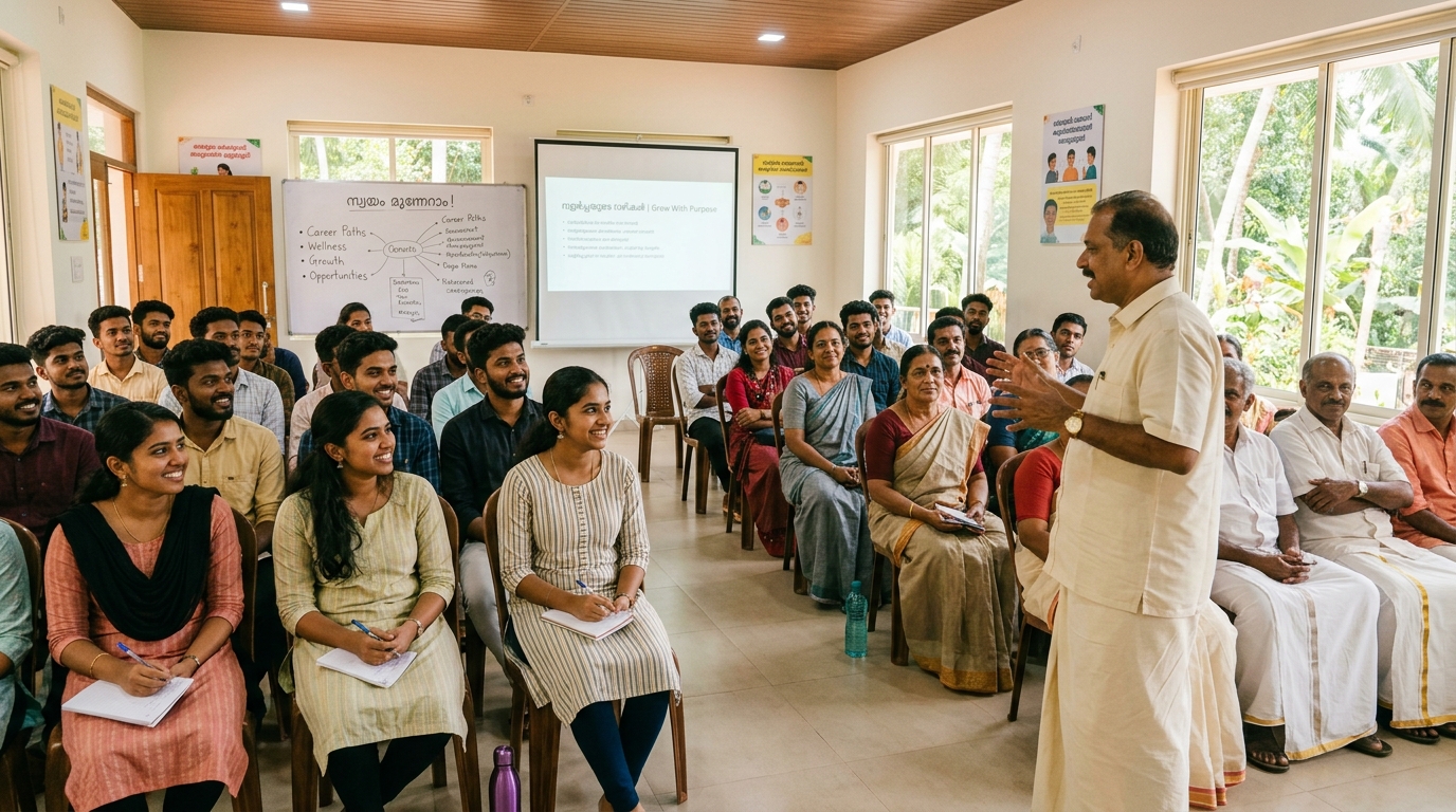 Free community awareness and mentorship session in Kerala